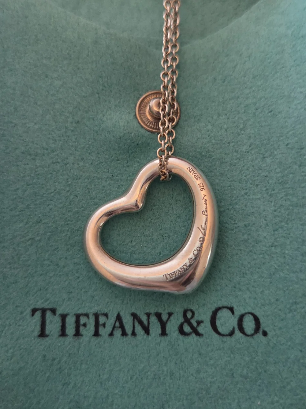 Tiffany & Co. Elsa Peretti Open Heart Sterling Silver Necklace - Silver - Picture 2 of 10